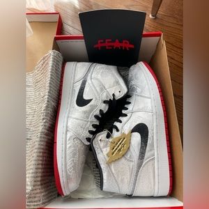 Air Jordan 1 Mid SE Fearless GC Edison Chen CLOT CU2804 100